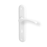 ACT Viola door  - Door Handle on a Backplate - white